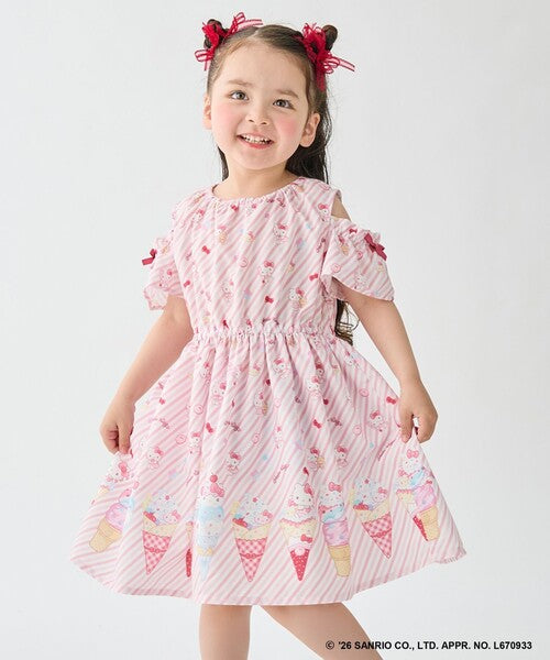 Áo thun trẻ em Sanrio, áo thun dài tay Nhật Bản, thiết kế viền nhún các nhân vật, 4 màu