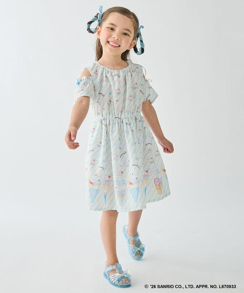 Áo thun trẻ em Sanrio, áo thun dài tay Nhật Bản, thiết kế viền nhún các nhân vật, 4 màu