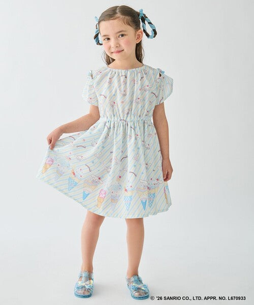 Áo thun trẻ em Sanrio, áo thun dài tay Nhật Bản, thiết kế viền nhún các nhân vật, 4 màu