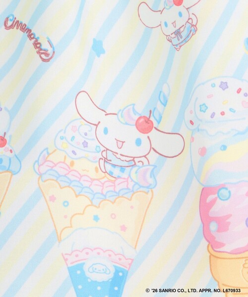 Áo thun trẻ em Sanrio, áo thun dài tay Nhật Bản, thiết kế viền nhún các nhân vật, 4 màu