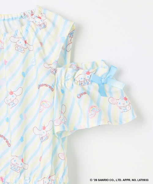 Áo thun trẻ em Sanrio, áo thun dài tay Nhật Bản, thiết kế viền nhún các nhân vật, 4 màu
