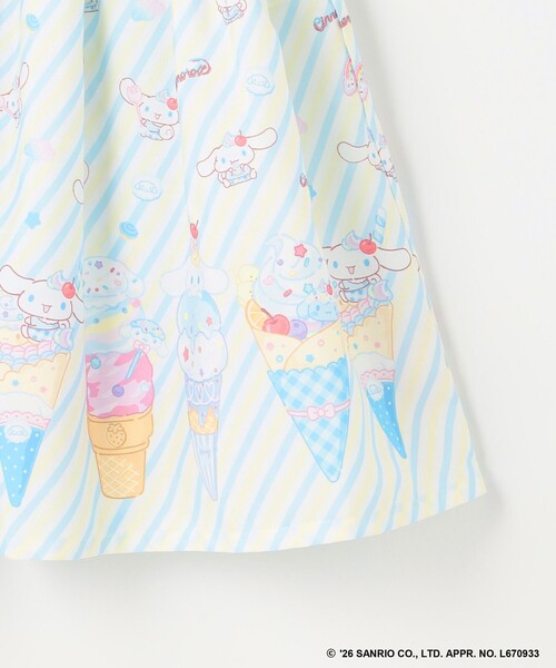 Áo thun trẻ em Sanrio, áo thun dài tay Nhật Bản, thiết kế viền nhún các nhân vật, 4 màu