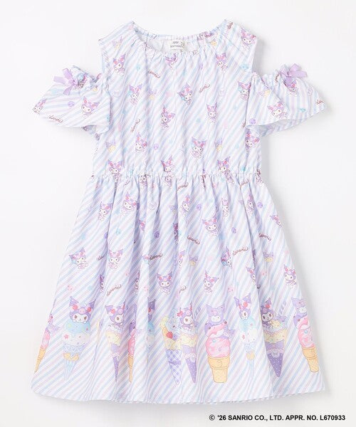 Áo thun trẻ em Sanrio, áo thun dài tay Nhật Bản, thiết kế viền nhún các nhân vật, 4 màu