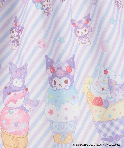 Áo thun trẻ em Sanrio, áo thun dài tay Nhật Bản, thiết kế viền nhún các nhân vật, 4 màu