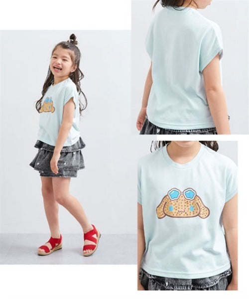 Makiz Kids T-shirt Japanese long-sleeved tee boa fleece snap jacket style 4 colors 
