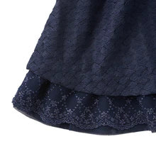 미키하우스 원피스 프릴 화이트 리본 자수 디자인