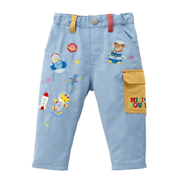 미키하우스 바지 일본 키즈 팬츠 우주여행 푸치