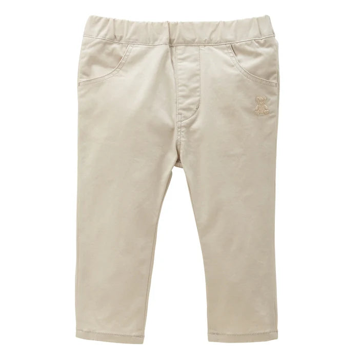 미키하우스 바지 일본 키즈 베어 자수 스트레치 팬츠 2컬러