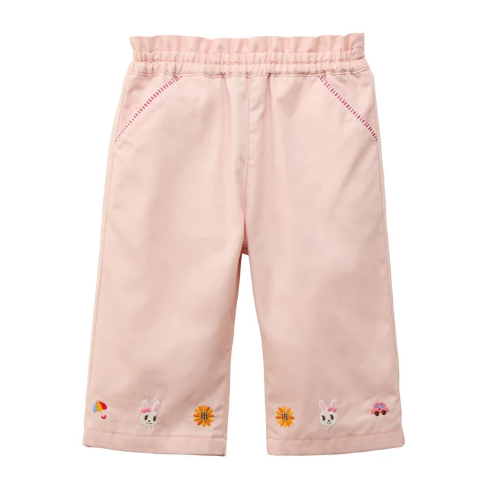 Mickey House Kids Pants Japanese Toddler Shorts 9/10 Length Pants Pink 