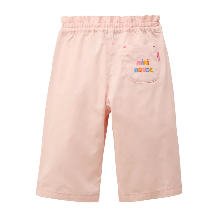 Mickey House Kids Pants Japanese Toddler Shorts 9/10 Length Pants Pink 