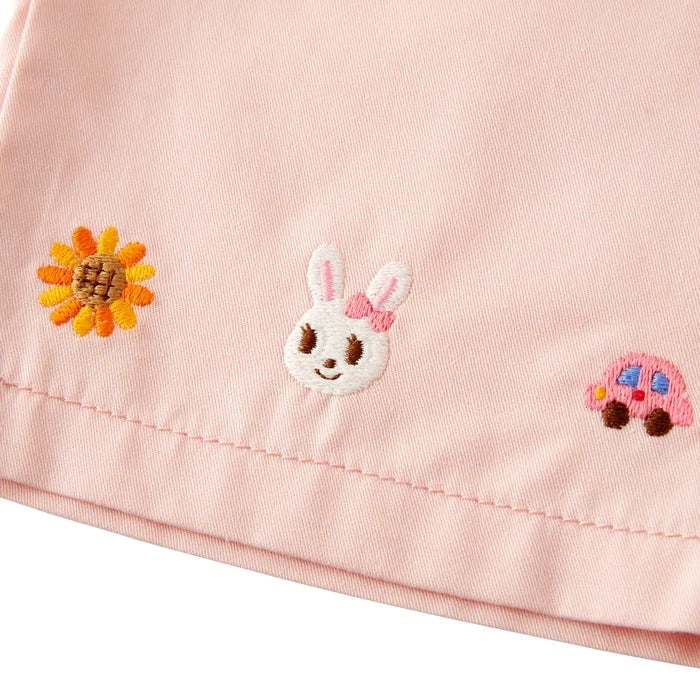 Mickey House Kids Pants Japanese Toddler Shorts 9/10 Length Pants Pink 