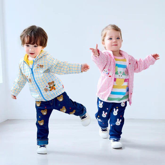 미키하우스 바람막이 일본 푸치와 토끼 리버시블 2컬러