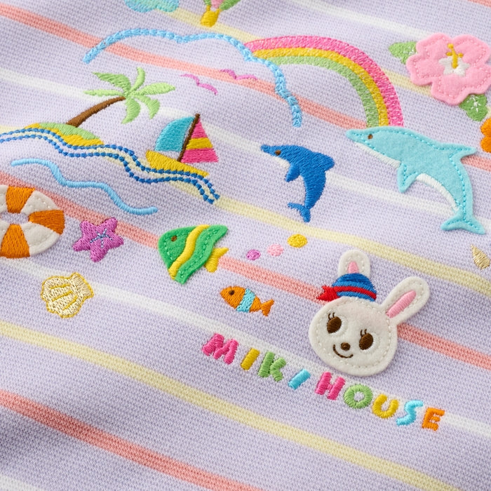 미키하우스 티셔츠 일본 키즈 유아 긴팔티 바다 푸치 우사코 2컬러