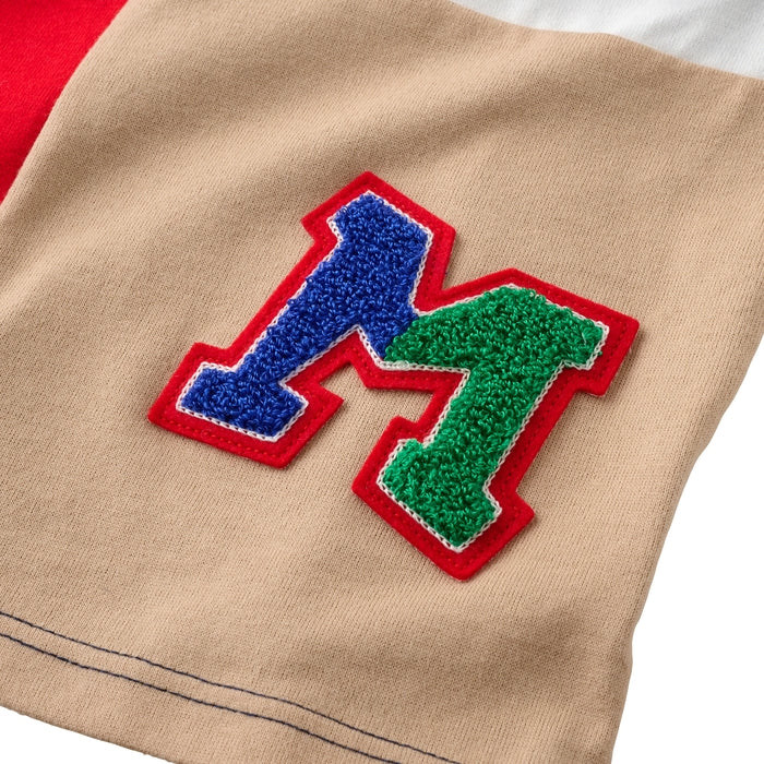 Mickey House Kids T-shirt Japanese Toddler Long Sleeve T-shirt Classic Bear Vehicle Series Block Design 