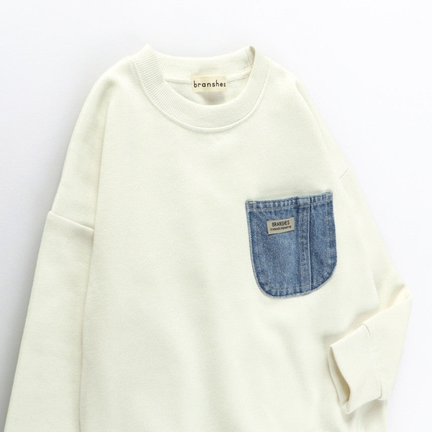 브란셰스 키즈 티셔츠 일본 branshes 맨투맨 포켓 기모 트레이너 4컬러