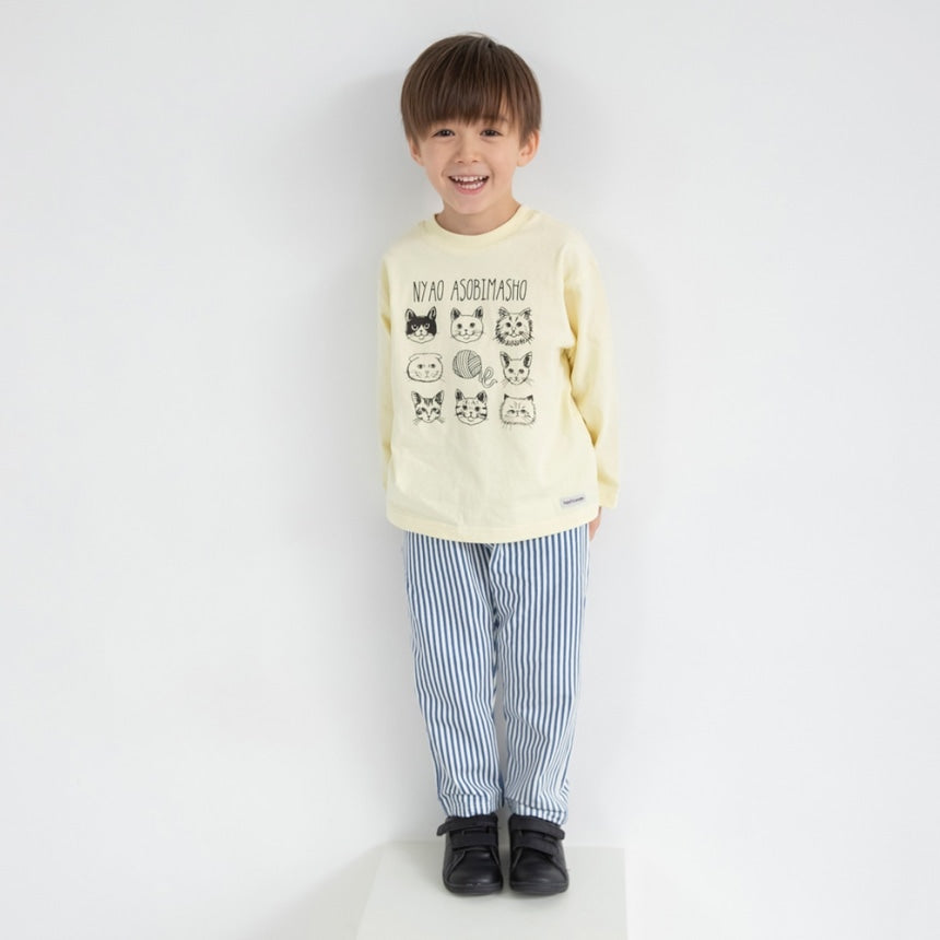 브란셰스 키즈 티셔츠 일본 branshes 긴팔티 마에우시로 로고 디자인 5컬러