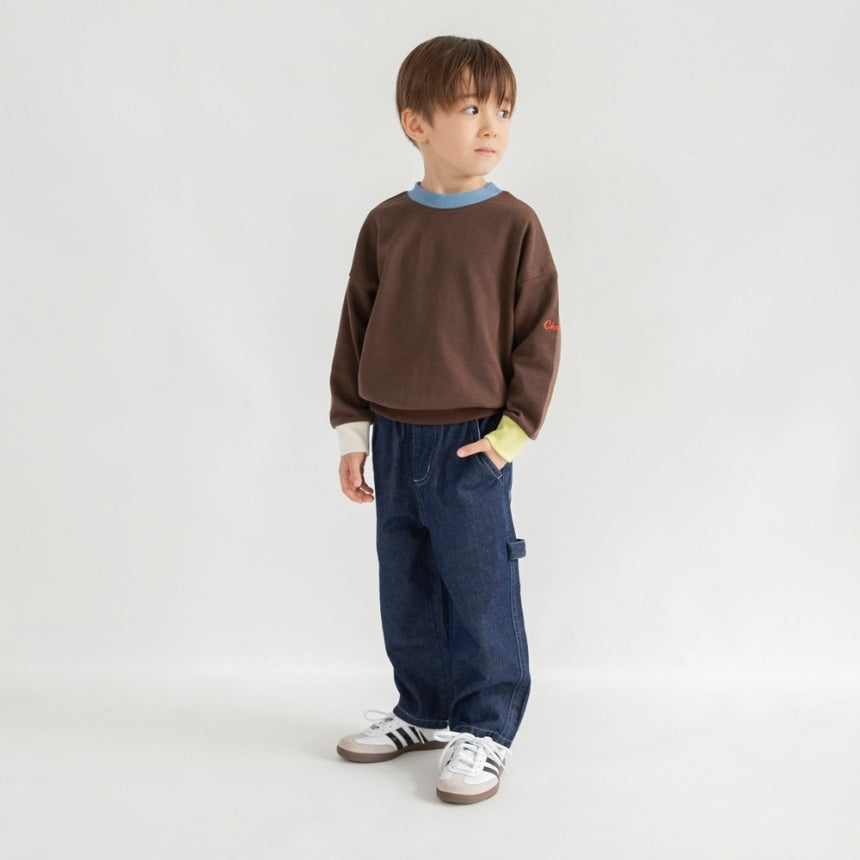 브란셰스 키즈 바지 일본 branshes 캔버스 페인트 팬츠 데님 청바지 4컬러