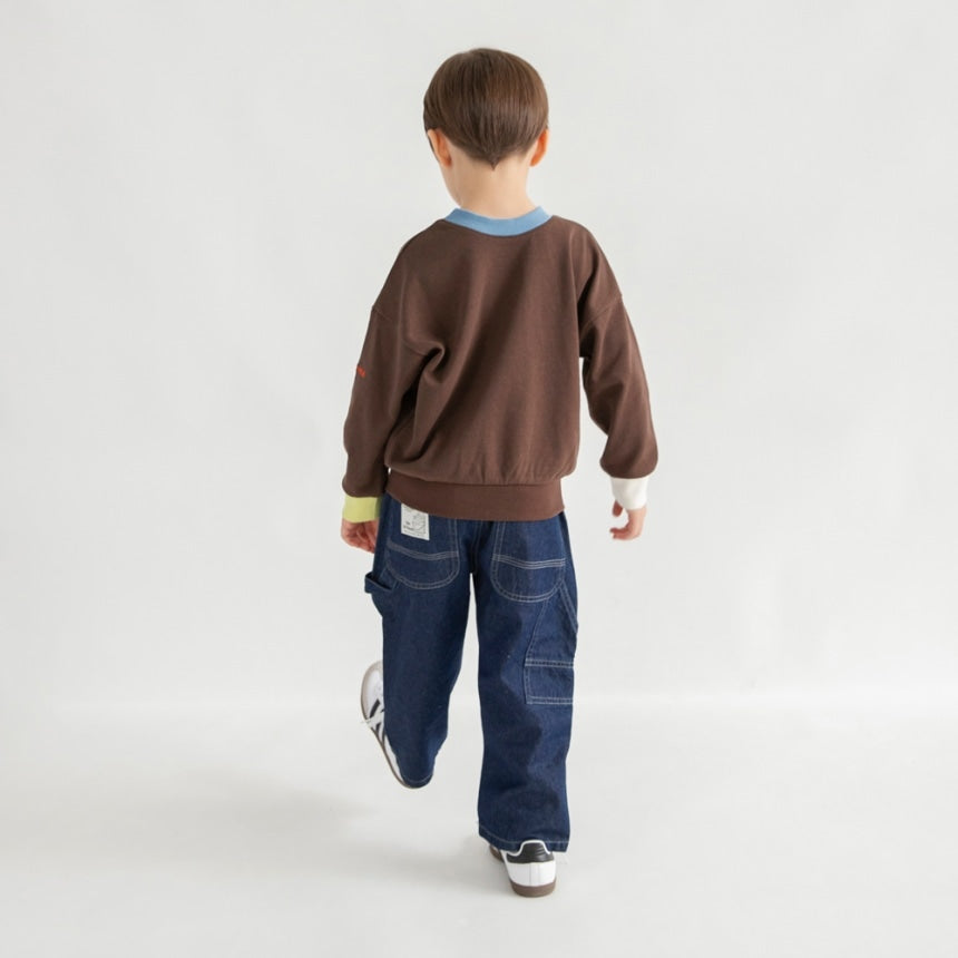 브란셰스 키즈 바지 일본 branshes 캔버스 페인트 팬츠 데님 청바지 4컬러