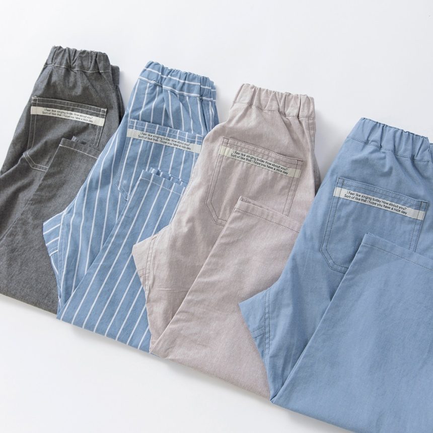 브란셰스 키즈 바지 일본 branshes 챔버리 크롭 팬츠 4컬러