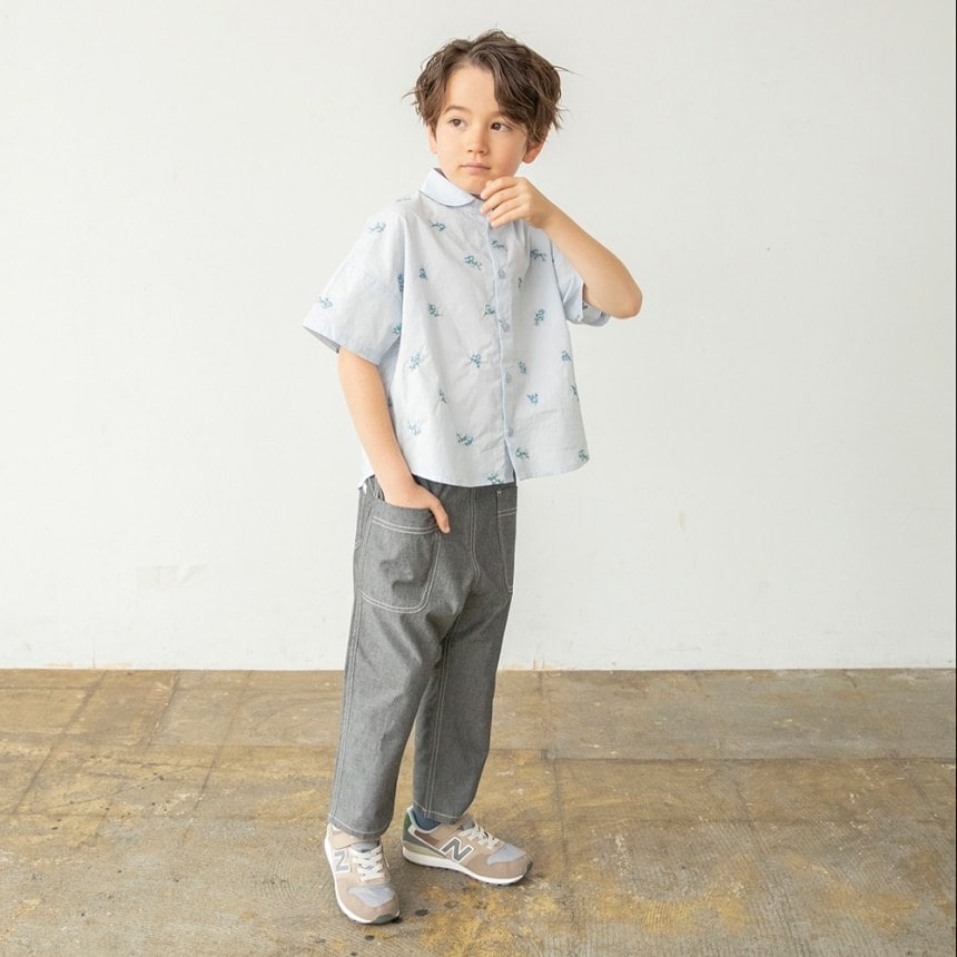 브란셰스 키즈 바지 일본 branshes 챔버리 크롭 팬츠 4컬러