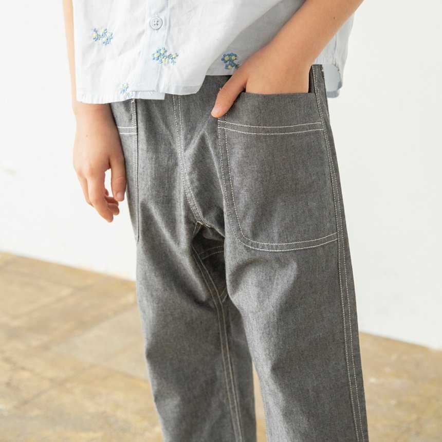 브란셰스 키즈 바지 일본 branshes 챔버리 크롭 팬츠 4컬러