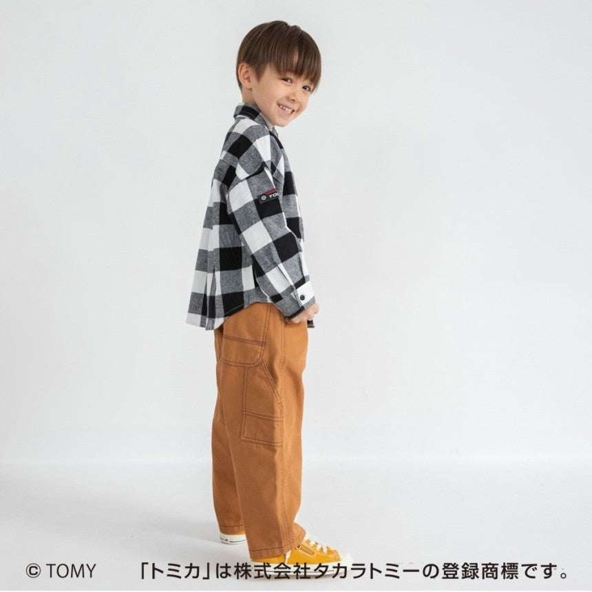 브란셰스 키즈 셔츠 일본 branshes 토미카 콜라보 체크 긴팔 남방 2컬러