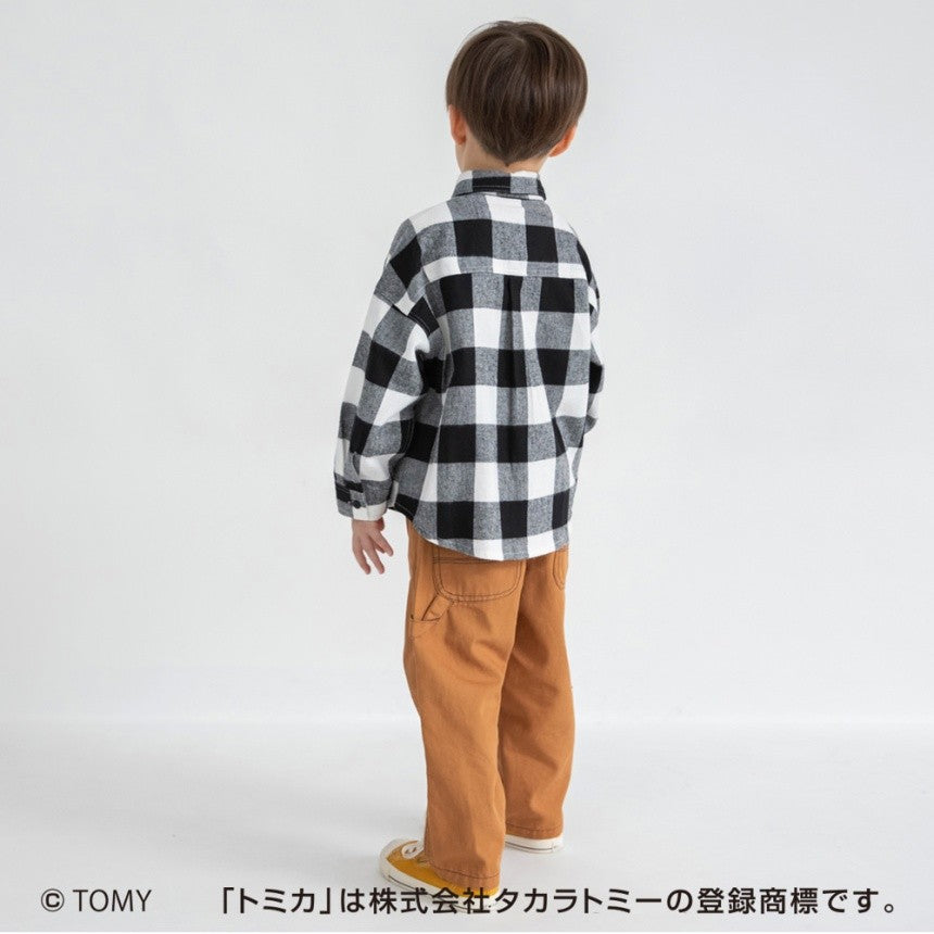 브란셰스 키즈 셔츠 일본 branshes 토미카 콜라보 체크 긴팔 남방 2컬러