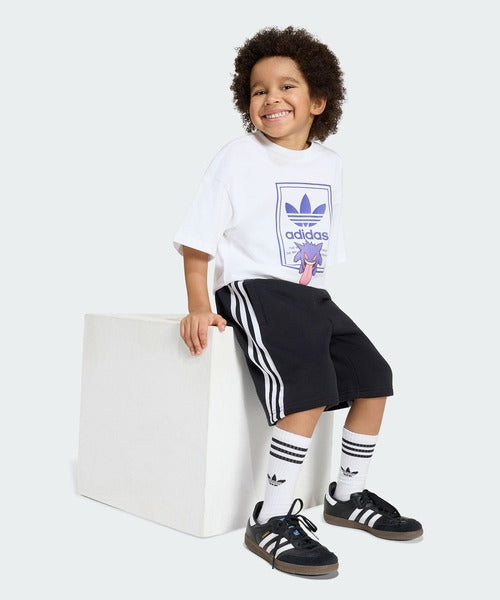 아디다스 포켓몬 키즈 셋업 일본 ADIDAS 팬텀 반팔 반바지 세트 KR4692