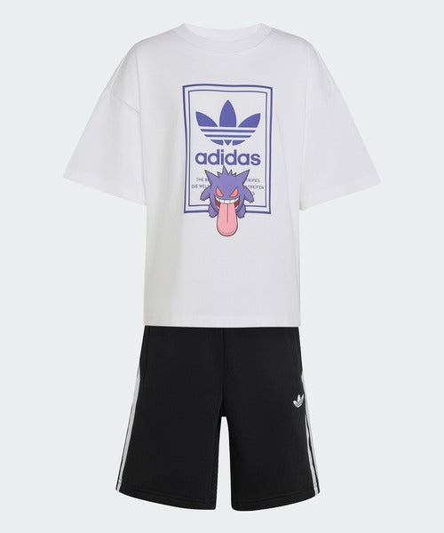 아디다스 포켓몬 키즈 셋업 일본 ADIDAS 팬텀 반팔 반바지 세트 KR4692