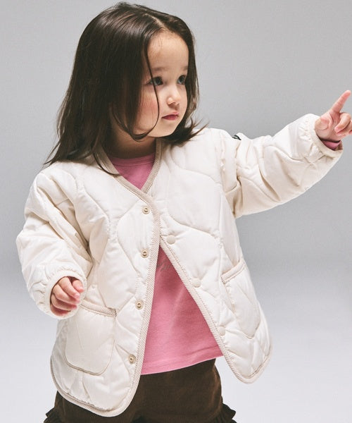 쁘띠마인 자켓 일본 petitmain 아동복 노카라 퀼팅 재킷 5컬러