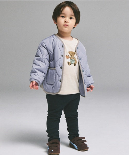 쁘띠마인 자켓 일본 petitmain 아동복 노카라 퀼팅 재킷 5컬러