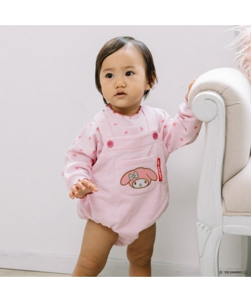Sanrio Đầm Liền Nhật Bản Quần Áo Trẻ Em 2 CHIỀU Vải Vóc Đẹp Tay Ngắn Chân Váy 4 Màu