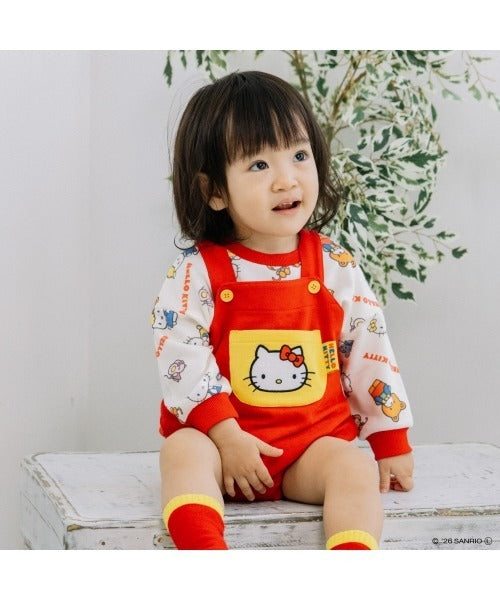 Sanrio Đầm Liền Nhật Bản Quần Áo Trẻ Em 2 CHIỀU Vải Vóc Đẹp Tay Ngắn Chân Váy 4 Màu