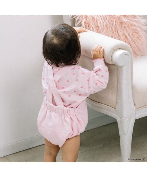 Sanrio Đầm Liền Nhật Bản Quần Áo Trẻ Em 2 CHIỀU Vải Vóc Đẹp Tay Ngắn Chân Váy 4 Màu