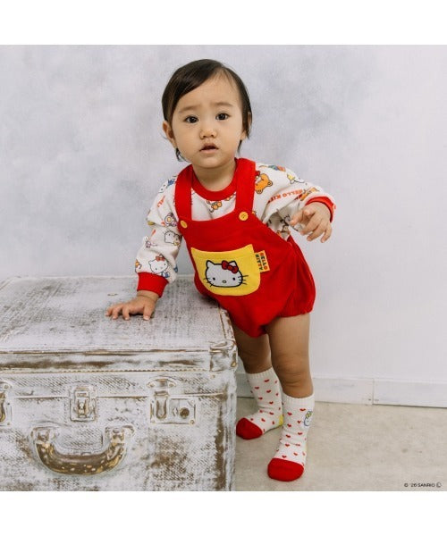 Sanrio Đầm Liền Nhật Bản Quần Áo Trẻ Em 2 CHIỀU Vải Vóc Đẹp Tay Ngắn Chân Váy 4 Màu