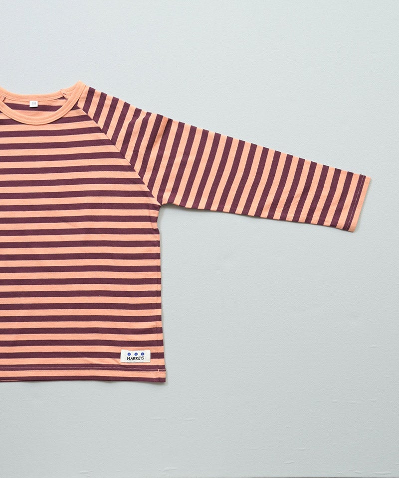 마키즈 긴팔 일본 MARKEY'S 선염 나그랑 스트라이프 보더 티셔츠 6컬러