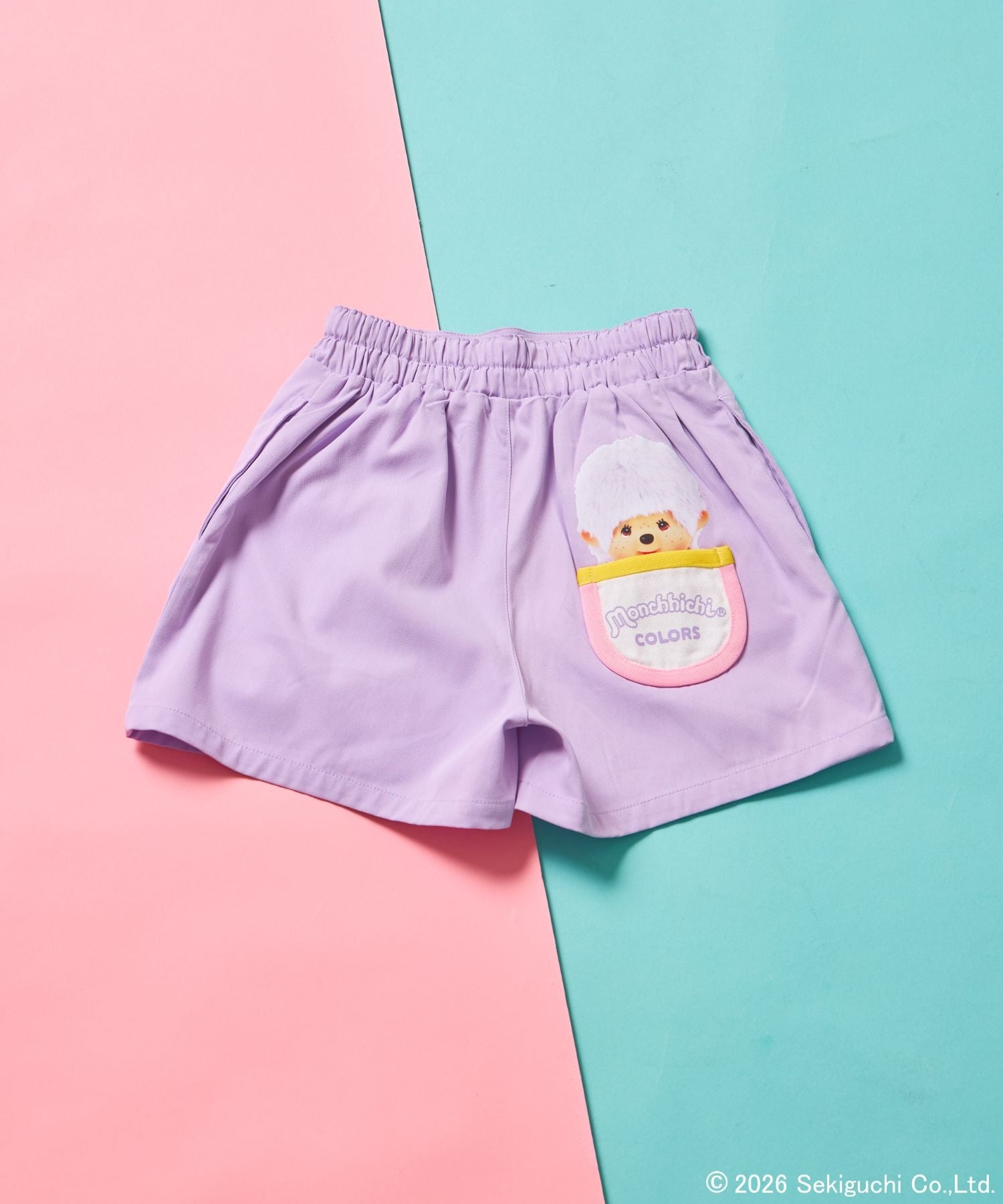 페어마논 바지 일본 PAIRMANON 몬치치 걸스 하트 버튼 포켓 큐롯 반바지 3컬러