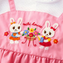 미키하우스 원피스 스페셜 꽃무늬 자수 우사기 핑크