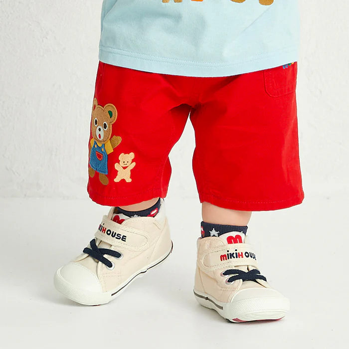 미키하우스 바지 일본 키즈 팬츠 6부 캐릭터 푸치 포켓 2컬러