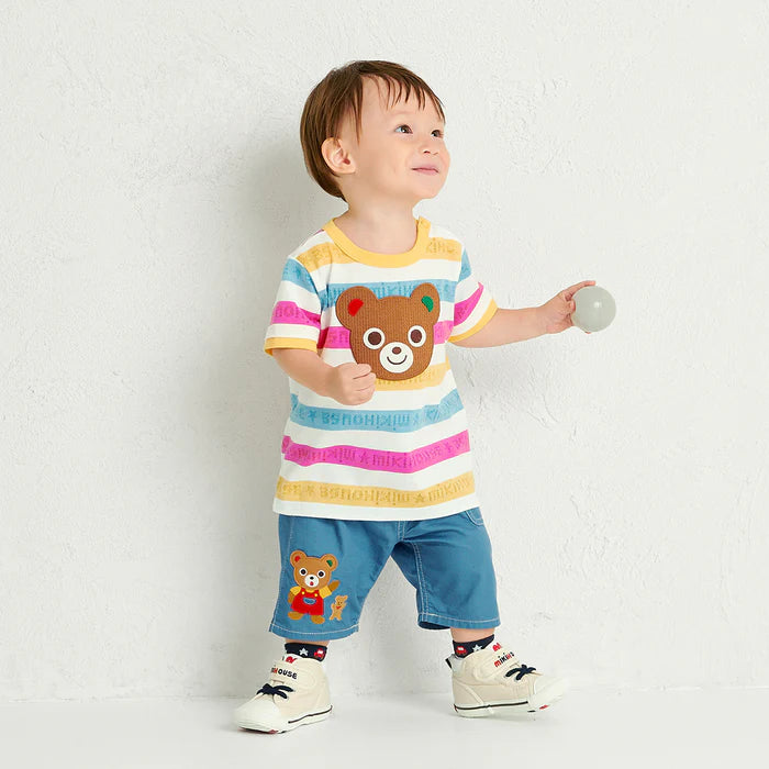 미키하우스 바지 일본 키즈 팬츠 6부 캐릭터 푸치 포켓 2컬러