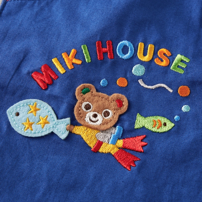 미키하우스 키즈 바지 일본 MIKIHOUSE 반바지 6부 팬츠 블루 컬러