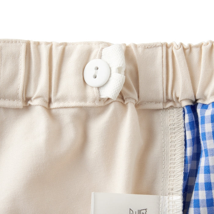 미키하우스 바지 일본 키즈 유아 멜빵바지 6부 팬츠 투웨이 디자인