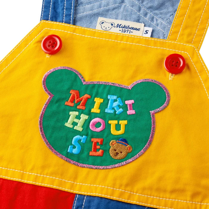 미키하우스 바지 일본 키즈 멜빵바지 동물원 6부 팬츠 2컬러