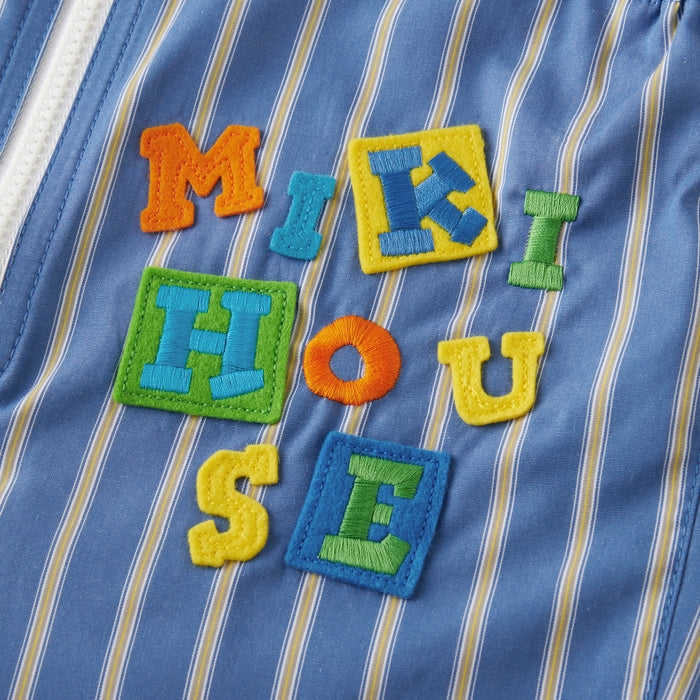 미키하우스 키즈 바지 일본 MIKIHOUSE 멜빵 팬츠 5부 오버올 2컬러