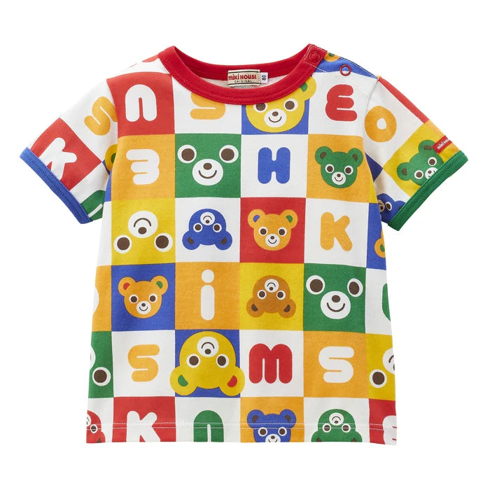 미키하우스 티셔츠 일본 키즈 아기 반팔 우사기 캐릭터2컬러