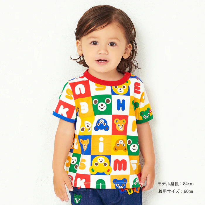 미키하우스 티셔츠 일본 키즈 아기 반팔 우사기 캐릭터2컬러