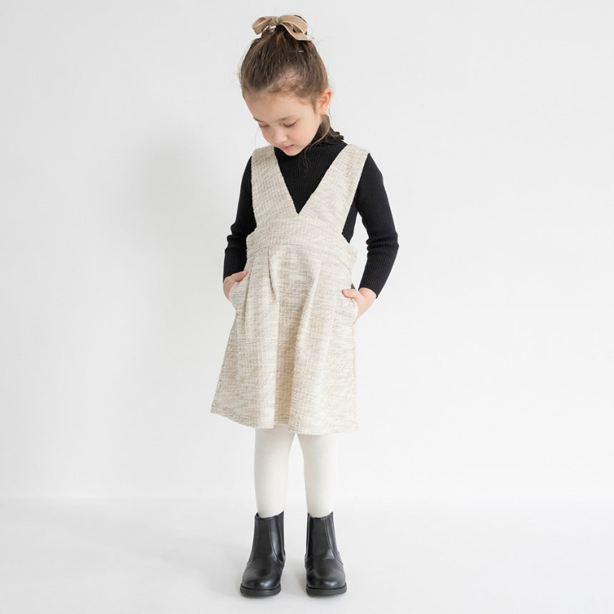 브란셰스 키즈 치마 일본 branshes 원피스 리메 트위드 스커트 2컬러