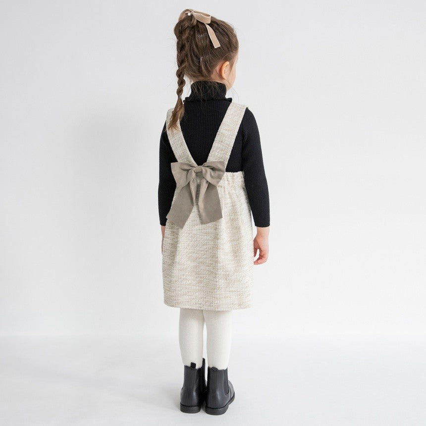 브란셰스 키즈 치마 일본 branshes 원피스 리메 트위드 스커트 2컬러