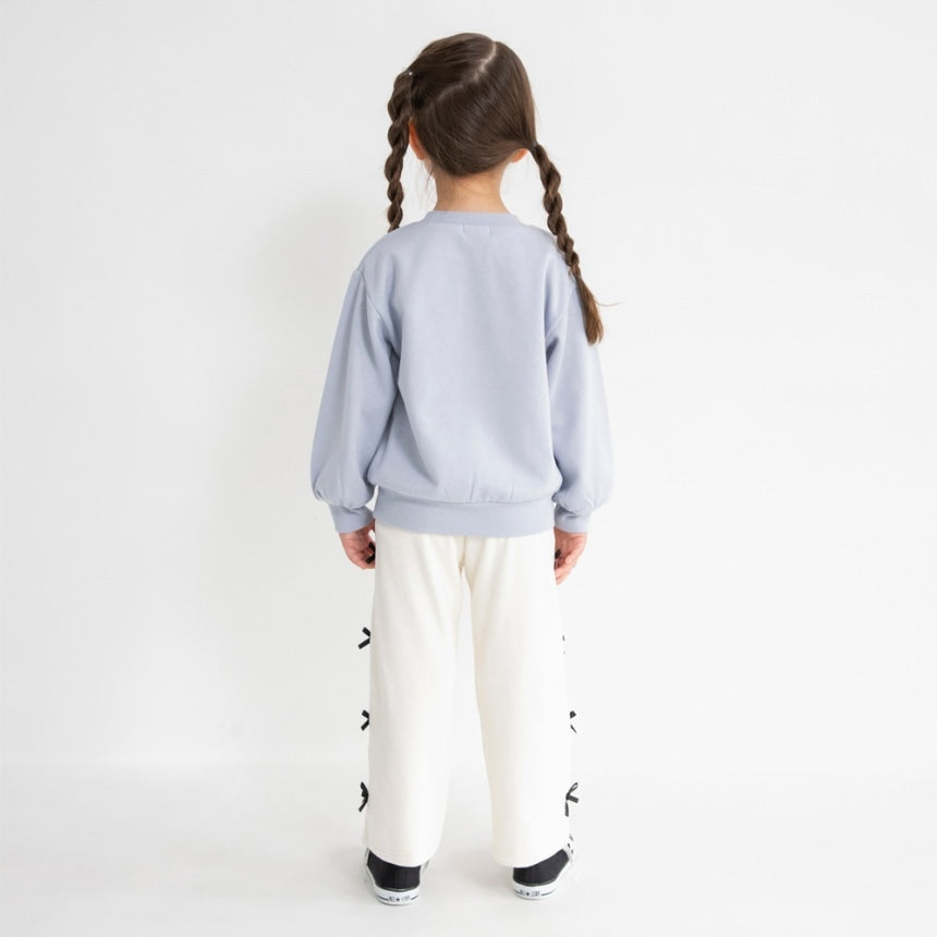 브란셰스 키즈 바지 일본 branshes 사이드 리본 샤기 팬츠 2컬러