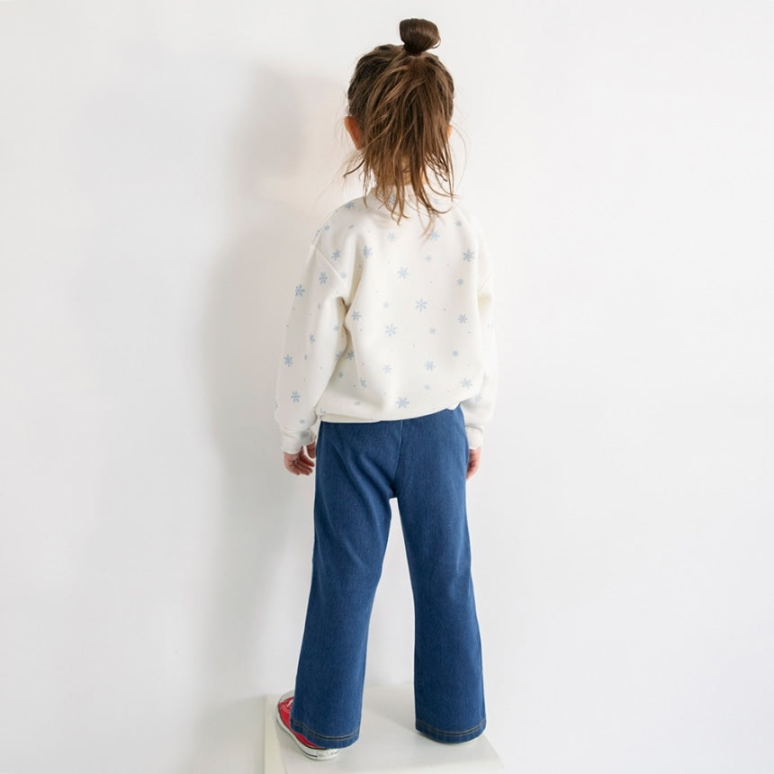 브란셰스 키즈 바지 일본 branshes 슬림 플레어 기모 데님 팬츠 2컬러